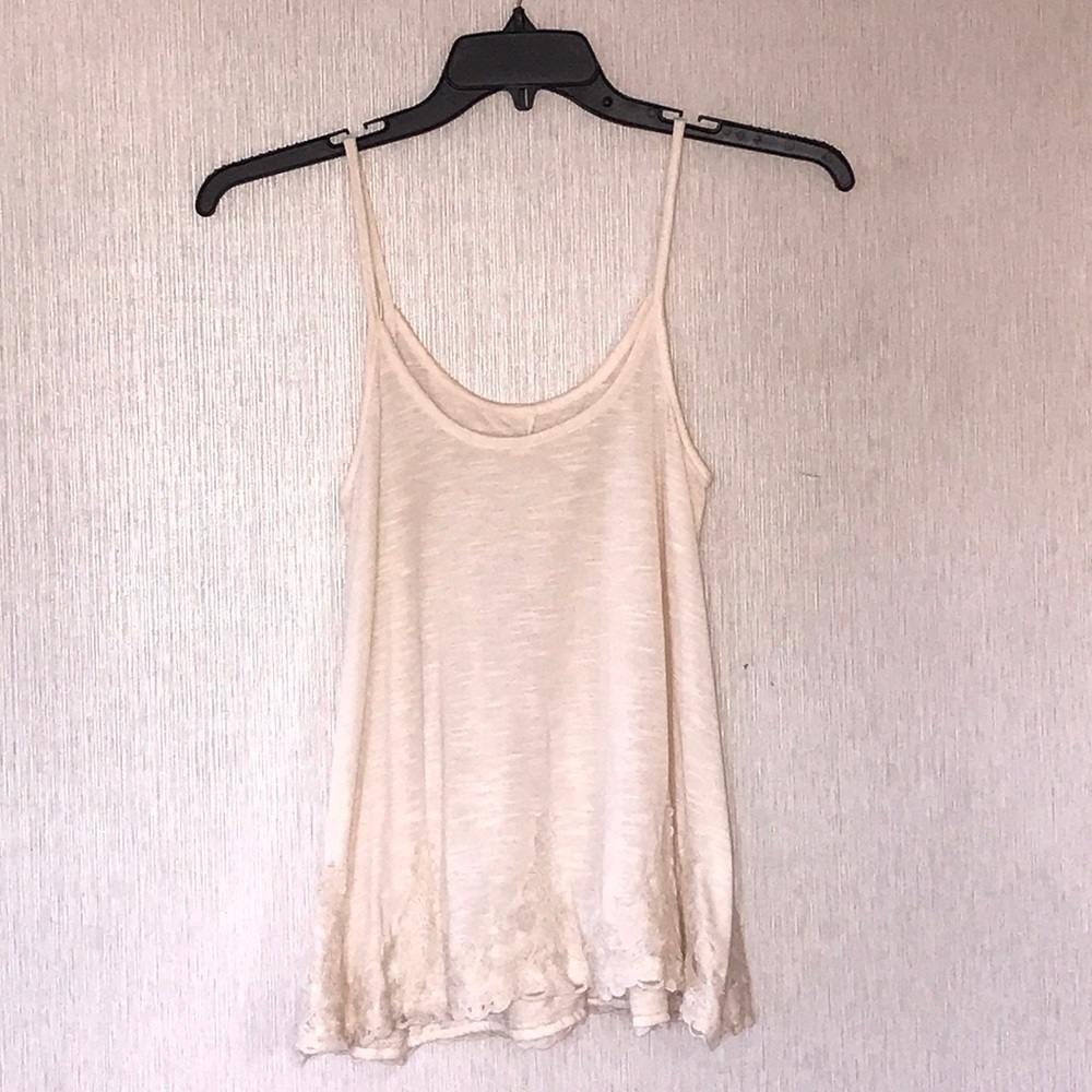 Beige lace camisole